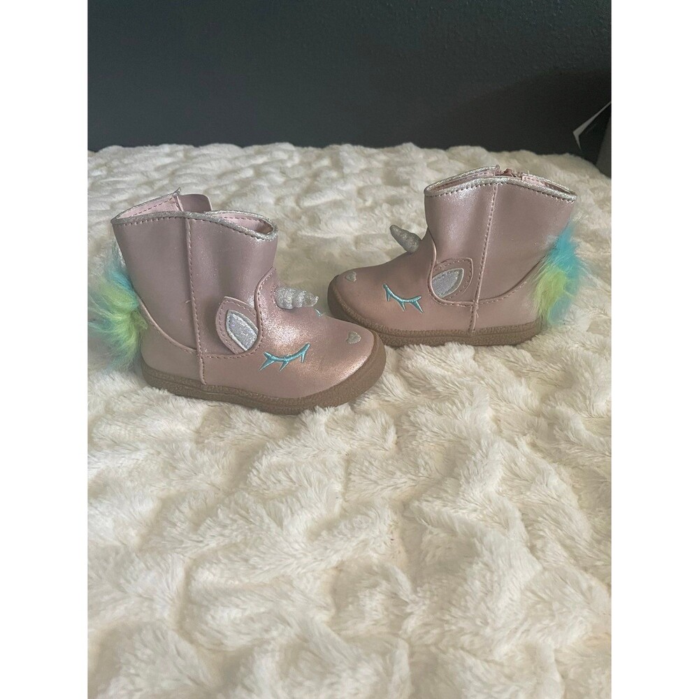 Cat & Jack Unicorn Girl Booties / size 5